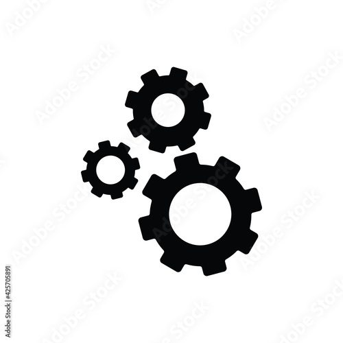 Gear icon simple illustration