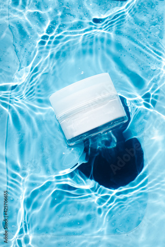 Water skin care bottle for a lifestyle look as a skincare bottle. Add your own logo or text
