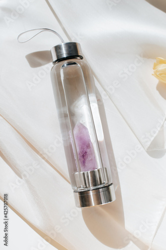 Crystal class bottle for a mockup add your own logo or text and brand your business