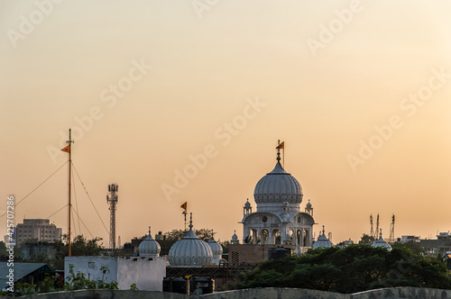 Swaminarayan Akshardham (New Delhi) is a Hindu temple, and spiritual-cultural campus in New Delhi, India. The temple is close to the border with Noida. photo