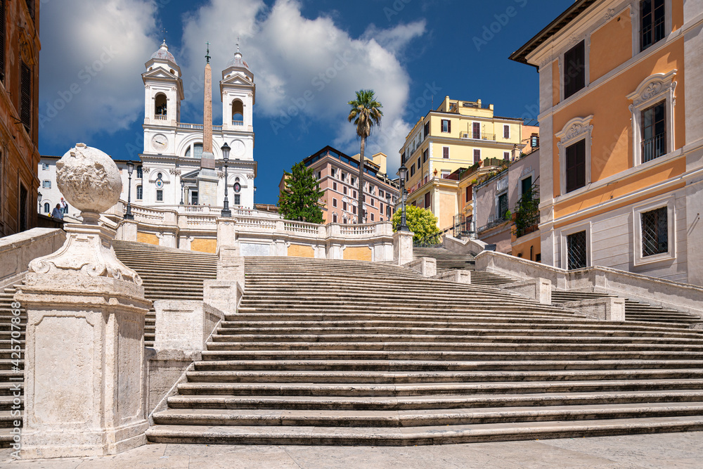View of piazza di Spagna, Rome, Italy