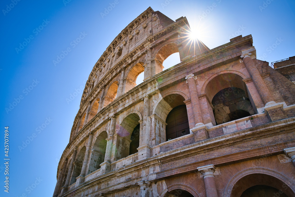 Obraz premium View of Colosseum, Rome, Italy