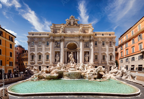 view of Trevi Fountain, Rome, Italy photo
