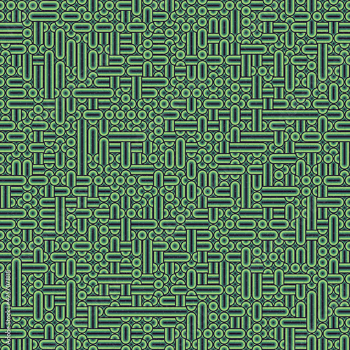 Abstract Geometric Pattern generative computational art illustration