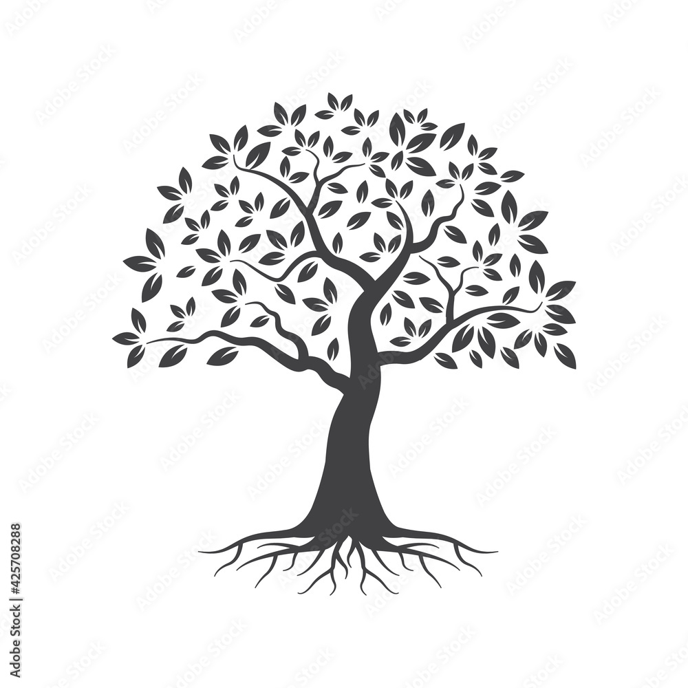 Fototapeta premium Tree icon design template vector