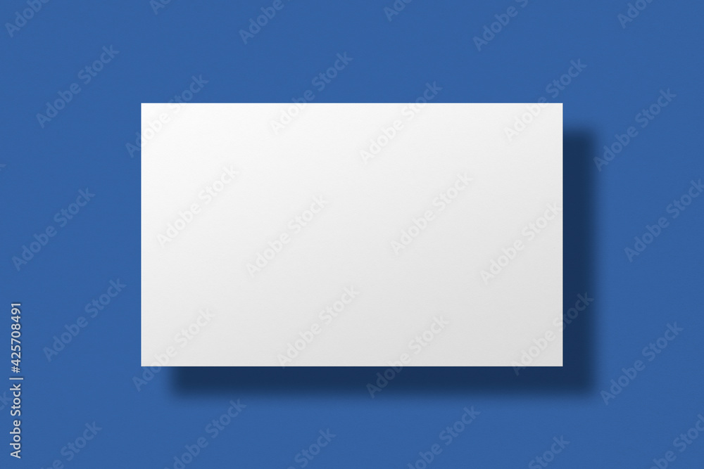 Blank customized light gray business card