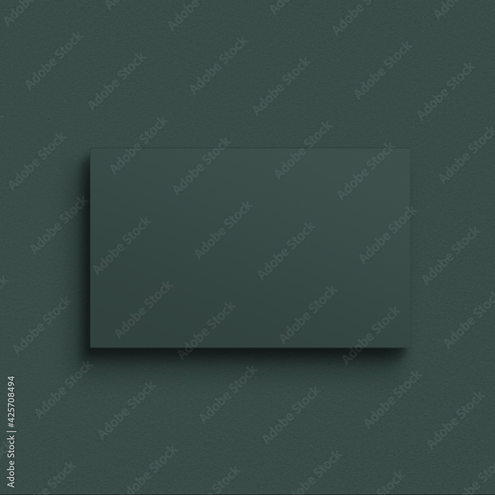 Blank customized green business card Blank customized green business card