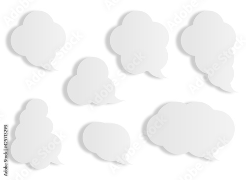吹き出し「雲（煙）」