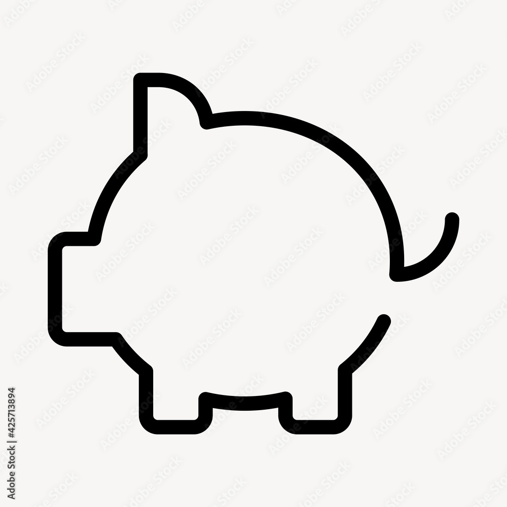 Piggy bank icon savings symbol Piggy bank icon savings symbol