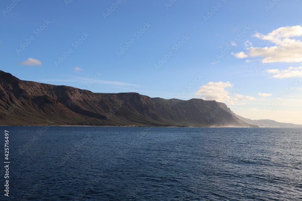 Naklejka premium Paysages La Graciosa Lanzarote Îles Canaries Espagne
