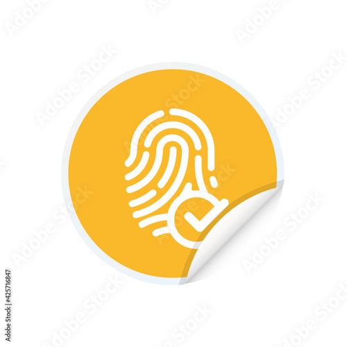 Verified Fingerprint - Sticker