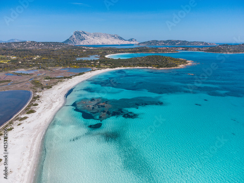 Sardegna: Spiaggia Lu Impostu, San Teodoro - Puntaldia. Veduta aerea