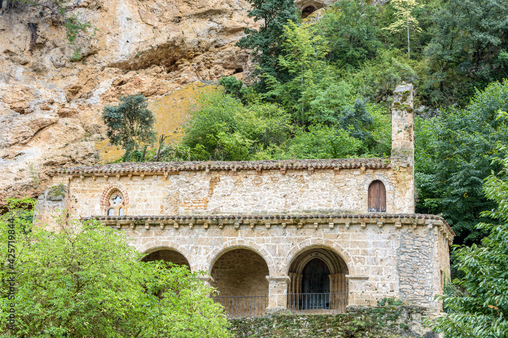 Hermitage of Santa Maria de la Hoz in Tobera, Burgos, Castilla y Leon, Spain
