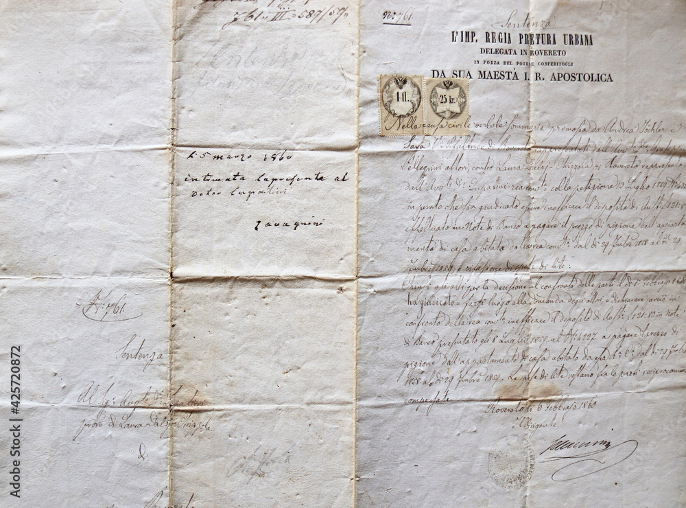 Obraz premium DOCUMENTO ANTICO