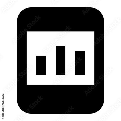 
Grab this premium quality linear icon of mobile analytics 

