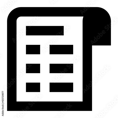 
A very well designed linear icon of business assessment 


