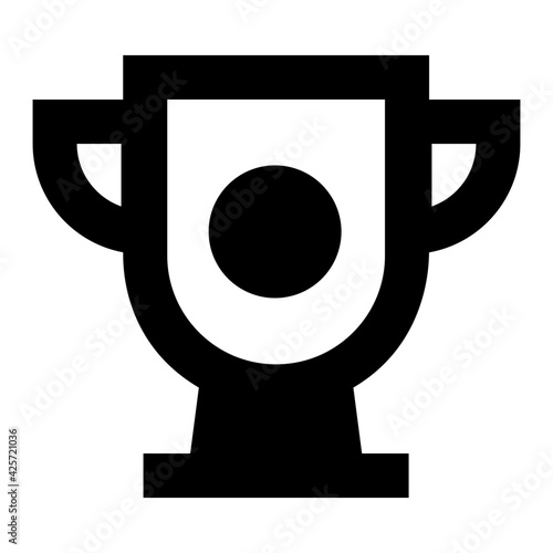 
A very well designed linear icon of trophy 

