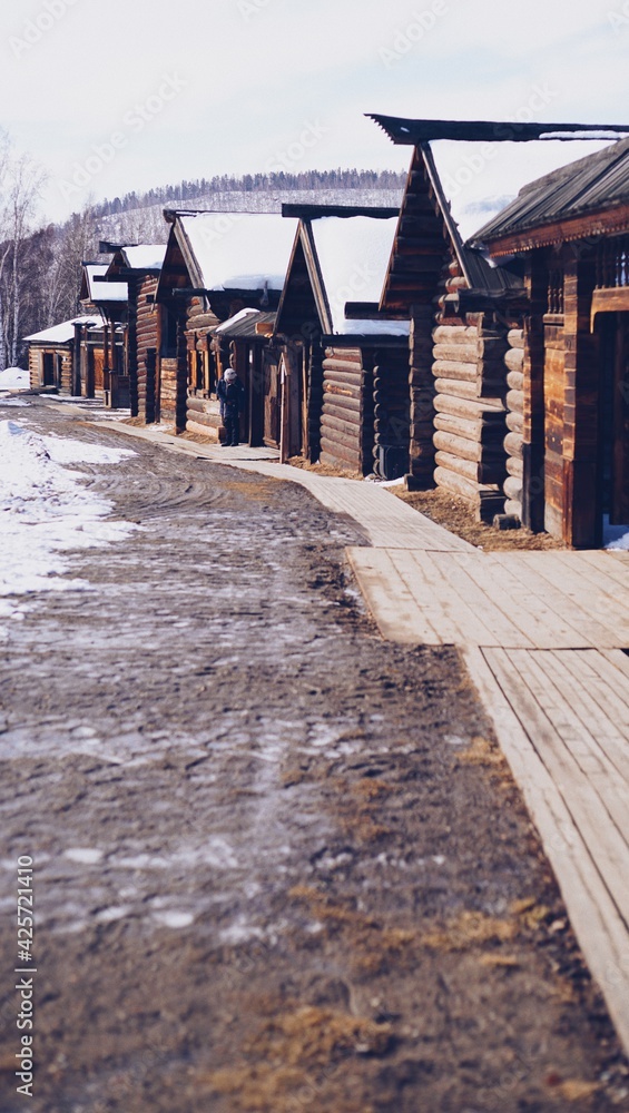 Village near Lake Baikal Village near Lake Baikal