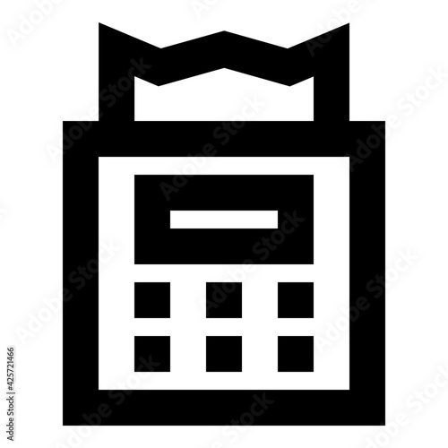 
A very well designed linear icon of point of sale 

