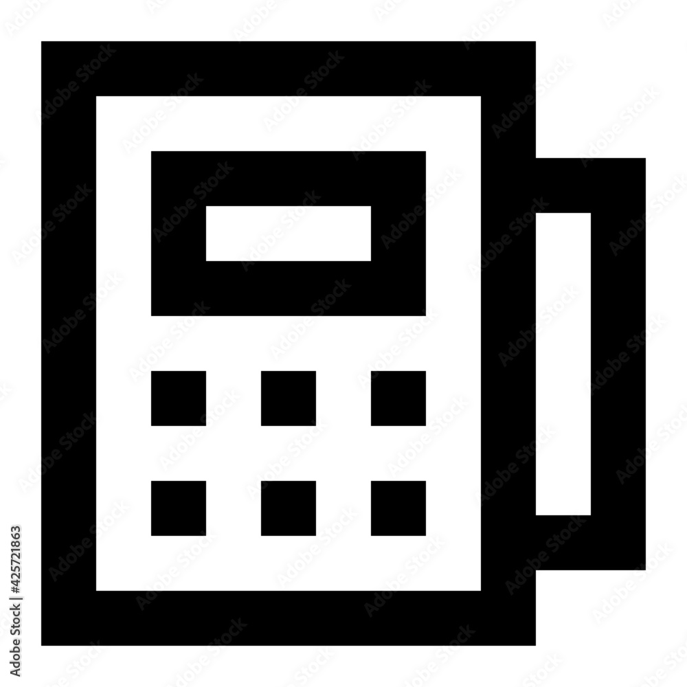 A very well designed linear icon of payment machine
A very well designed linear icon of payment machine