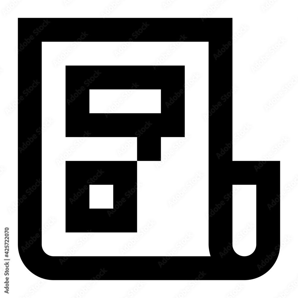 A very well designed linear icon of business document
A very well designed linear icon of business document