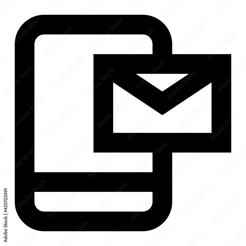 Grab this premium quality linear icon of mobile mail
Grab this premium quality linear icon of mobile mail
