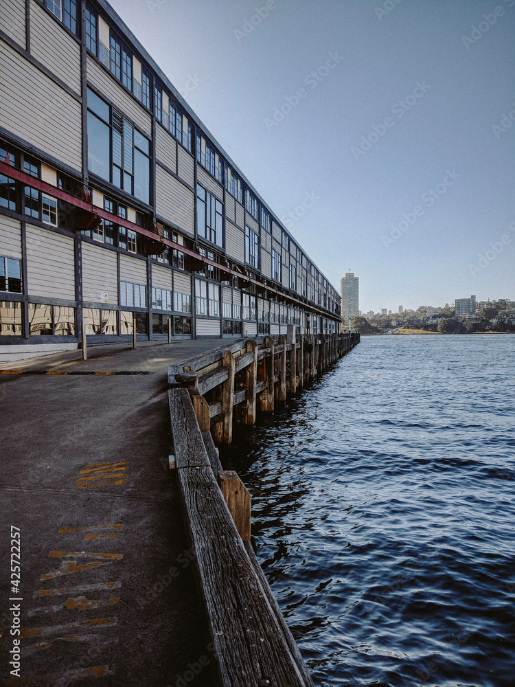 Fototapeta premium pier on the river