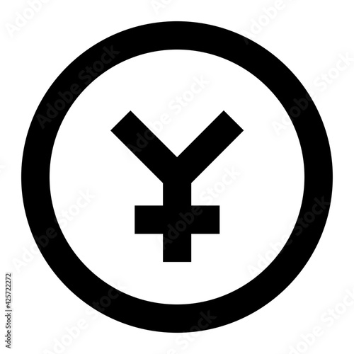 
Have a look at this premium linear icon of yen coin 

