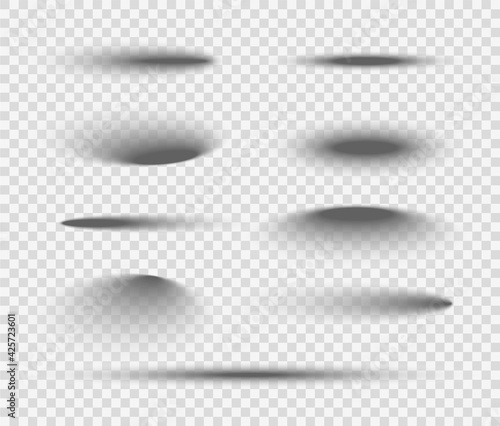 Shadow ball circle round vector bottom floor shadow. Oval shade ellipse illustration