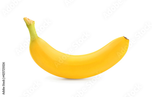 One delicious ripe banana isolated on white
