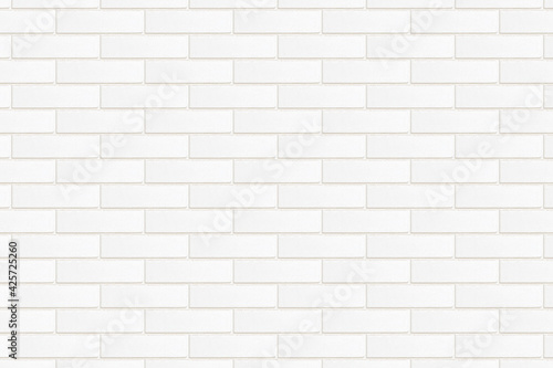 Decorative tile imitation of a white brick wall close up
