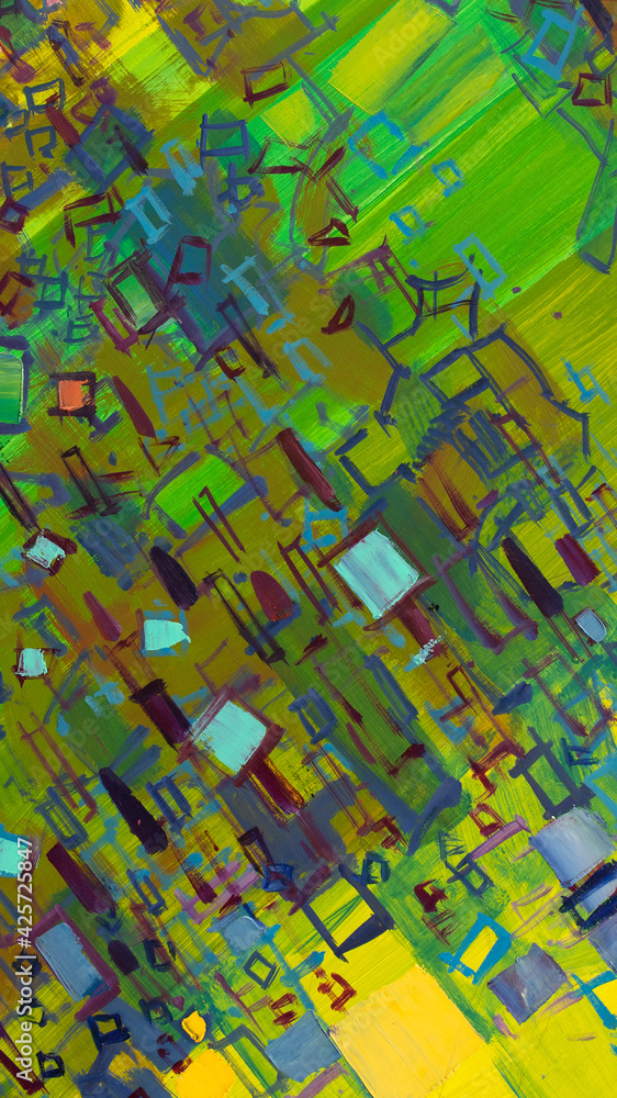 Fototapeta premium desktop wallpaper, abstract color drawing