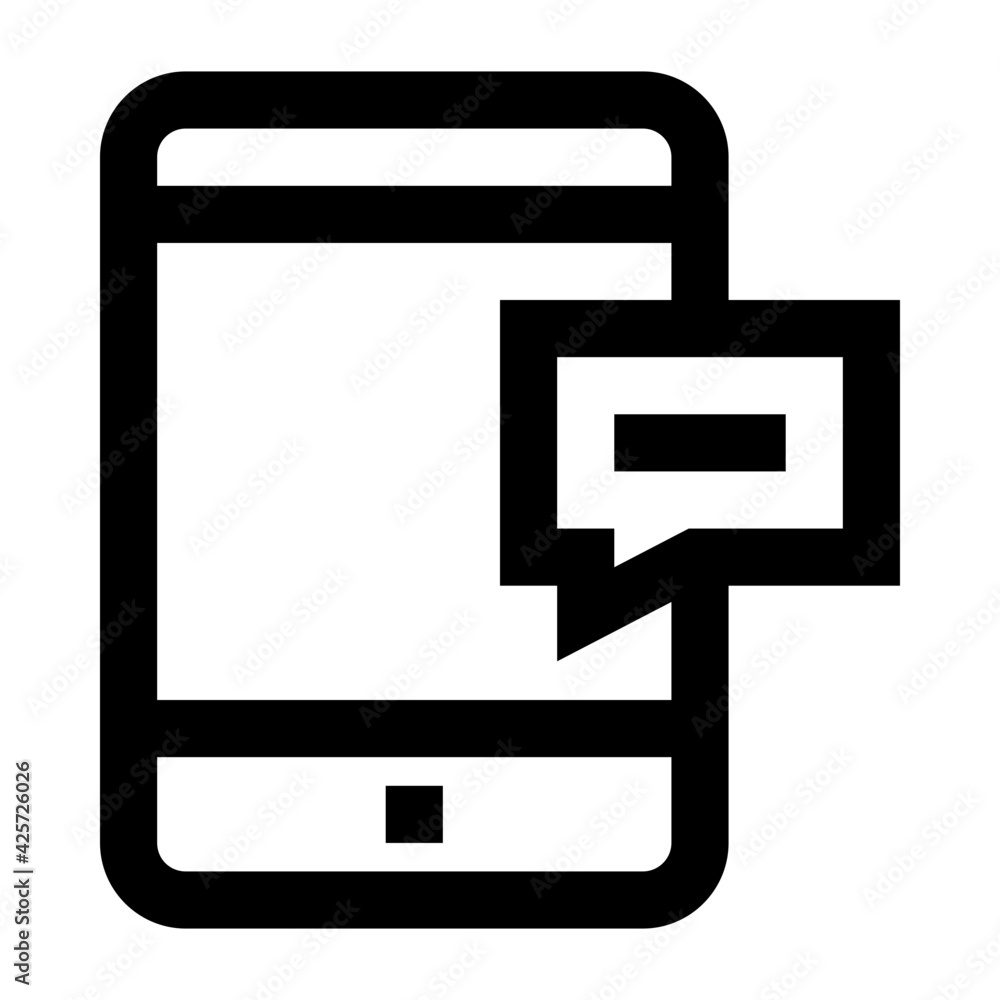 Grab this premium quality linear icon of mobile chat
Grab this premium quality linear icon of mobile chat