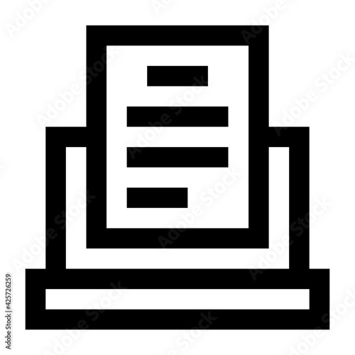  Grab this premium quality linear icon of online report