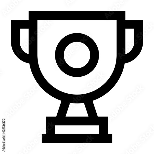 
A very well designed linear icon of trophy 

