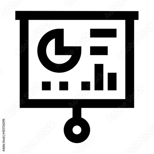 
Grab this premium quality linear icon of business lecture 

