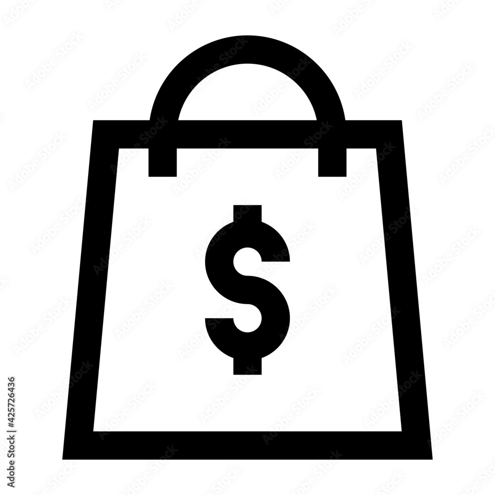 Bag price in linear style creative icon
Bag price in linear style creative icon