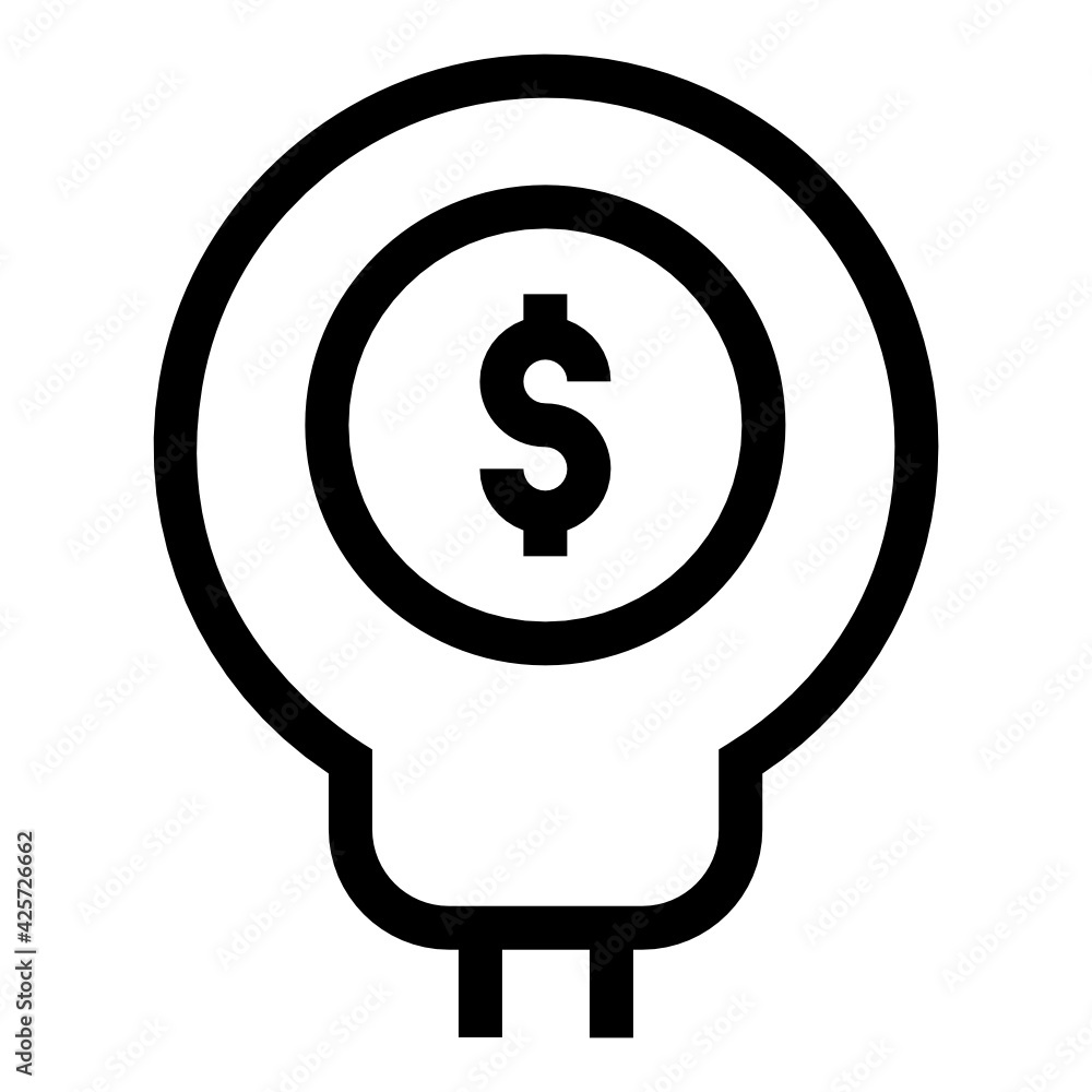 A very well designed linear icon of financial idea
A very well designed linear icon of financial idea