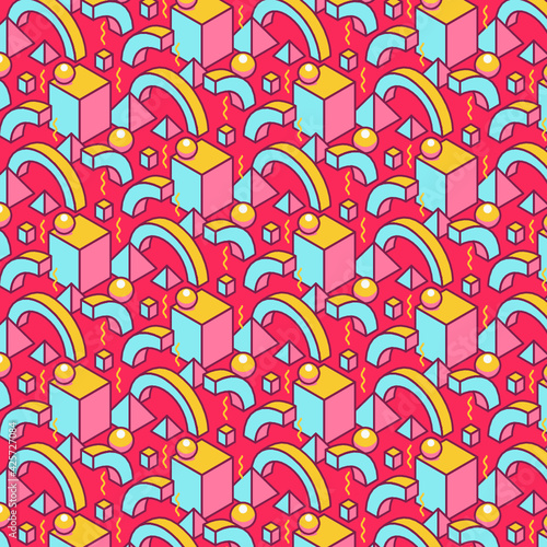 Fondo geométrico colorido