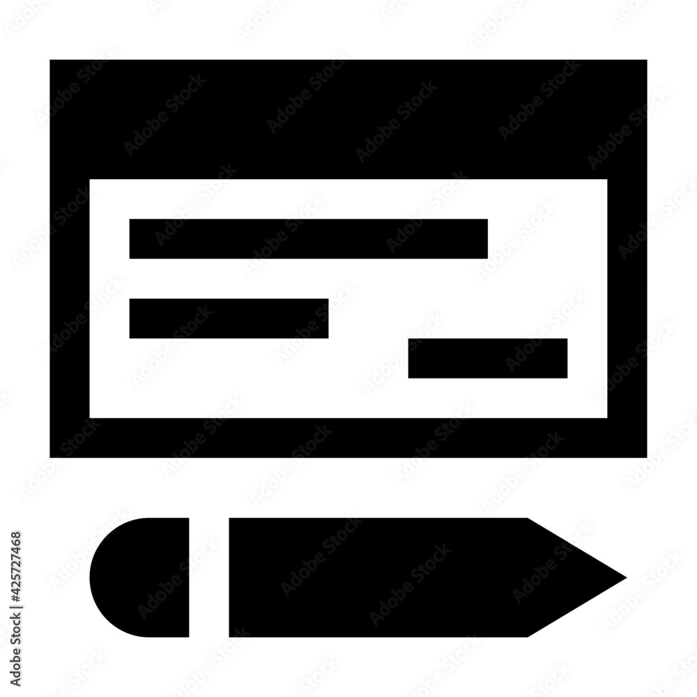 Have a look at this creative linear icon of bank cheque
Have a look at this creative linear icon of bank cheque