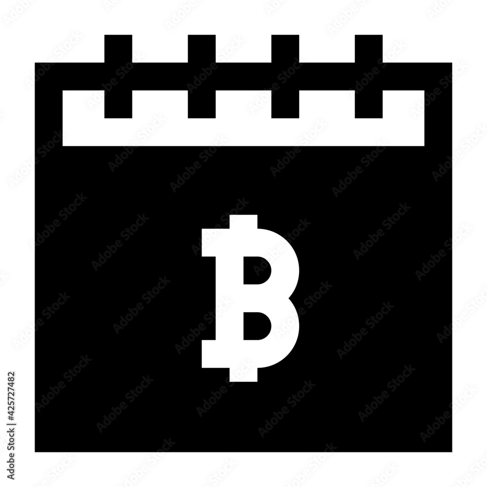 Have a look at this creative linear icon of bitcoin calender
Have a look at this creative linear icon of bitcoin calender