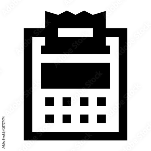 
A very well designed linear icon of point of sale 

