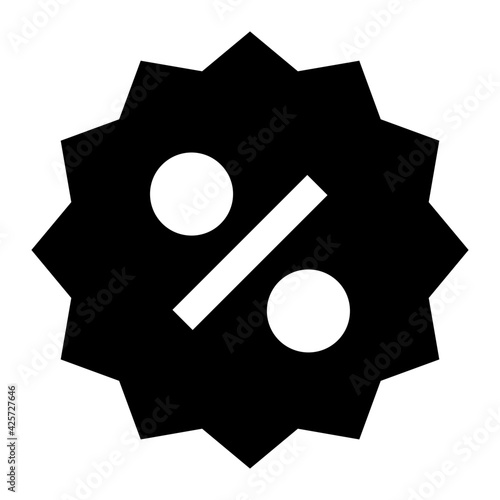 
A very well designed linear icon of discount 

