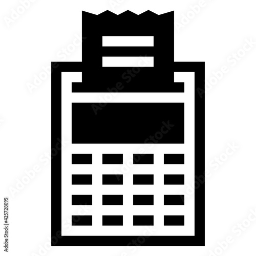 
A very well designed linear icon of point of sale 

