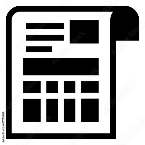 
A very well designed linear icon of business assessment 

