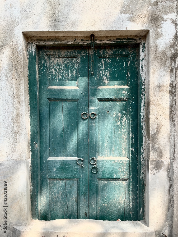 Wooden  old Door architecture 