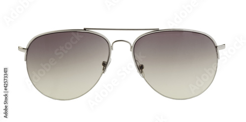 Sunglasses isolated white background without shadow clipping path