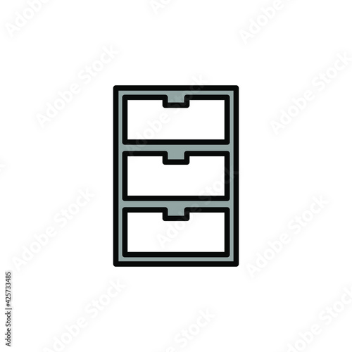 Illustration Vector graphic of cabinet icon