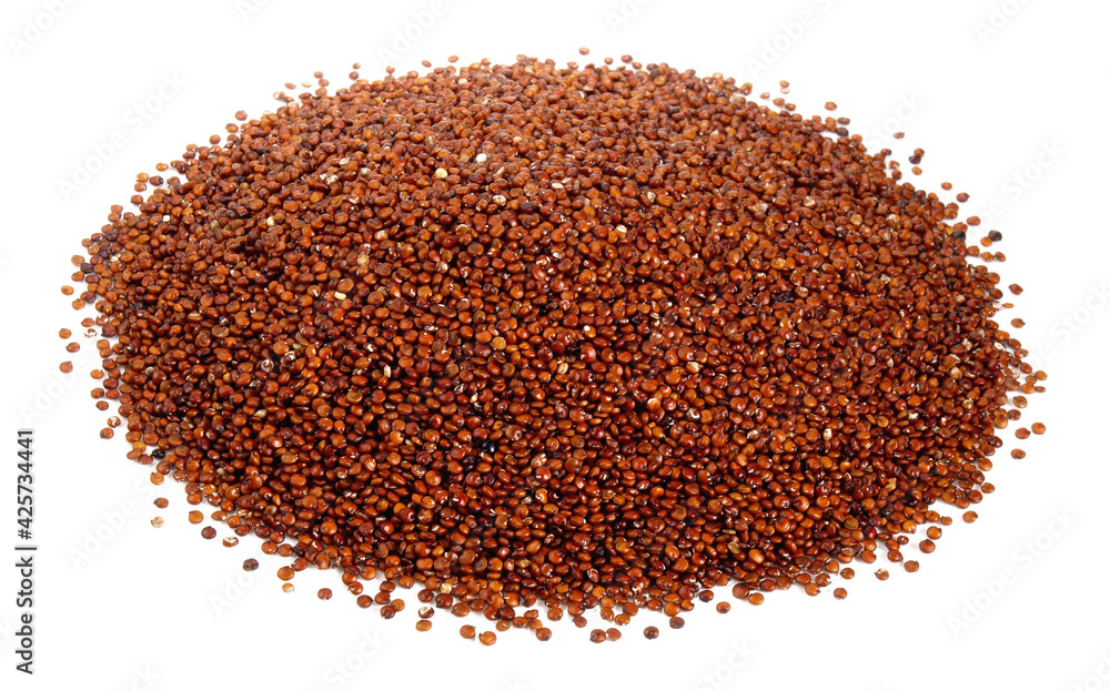 Red Quinoa on white Background Isolated Red Quinoa on white Background Isolated