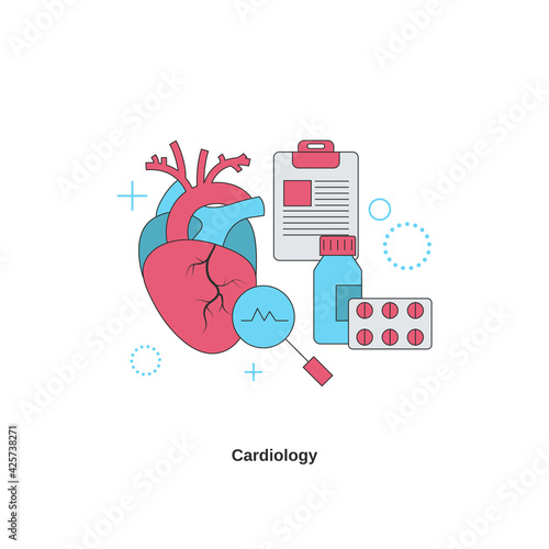 Medical Cardiology concept.